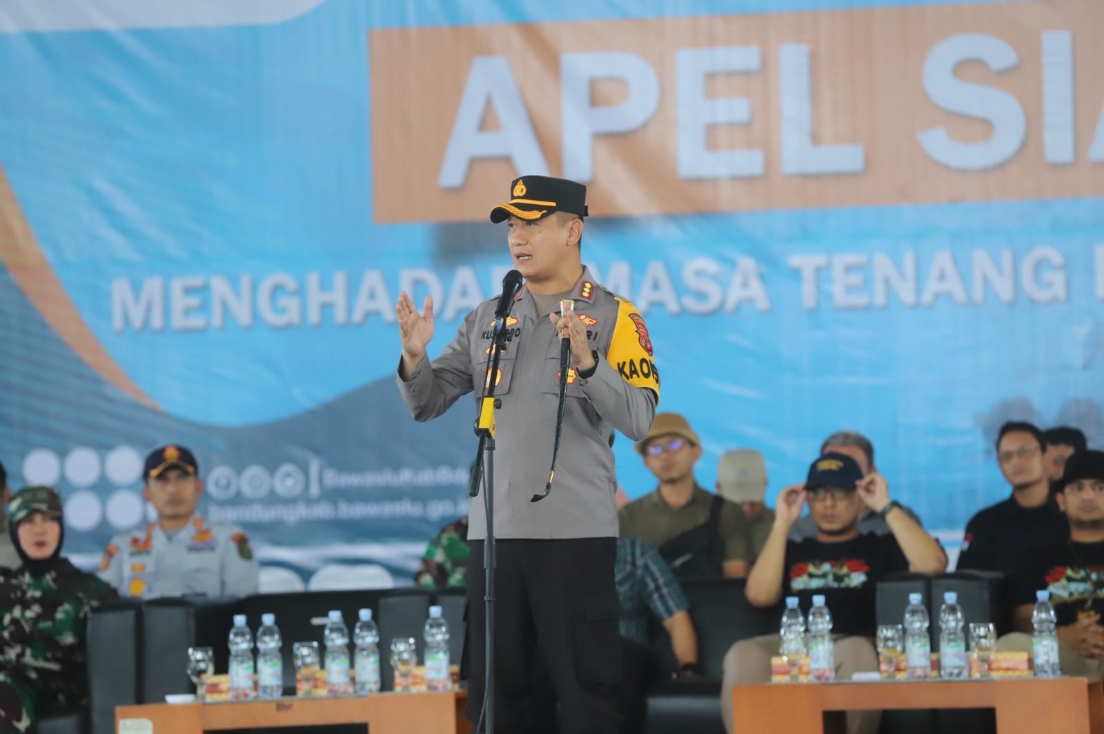 Apel Siaga Masa Tenang Pemilu 2024, Kapolresta Bandung: Kepolisian Jamin Keamanan Penyelenggara Pemilu