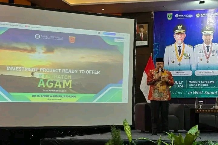 Bupati Agam Promosikan Danau Maninjau dan Puncak Lawang pada WSIF 2024 di Surabaya