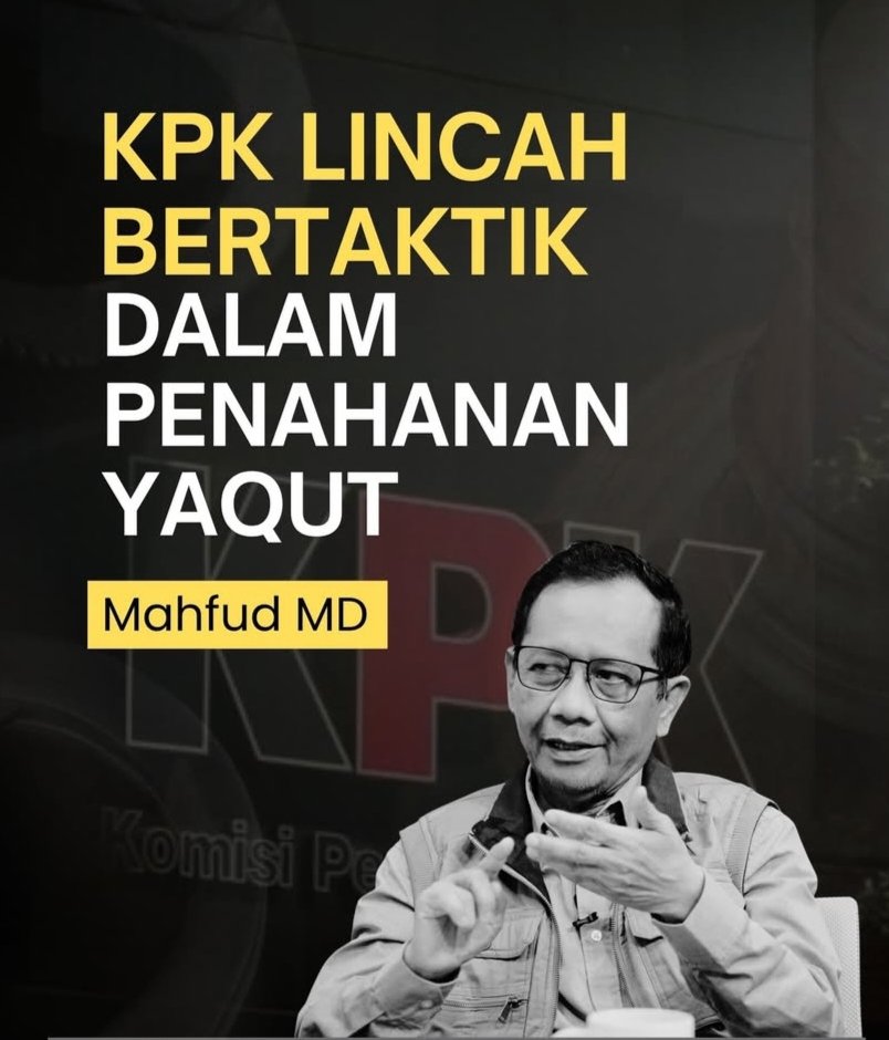 Mahfud MD Bongkar Taktik Cerdik KPK di Balik Drama Penahanan Yaqut 1 IMG 20260326 075049