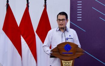 Direktur Jenderal Bina Pelatihan Vokasi dan Produktivitas Kemnaker Darmawansyah menyampaikan informasi Program MagangHub.