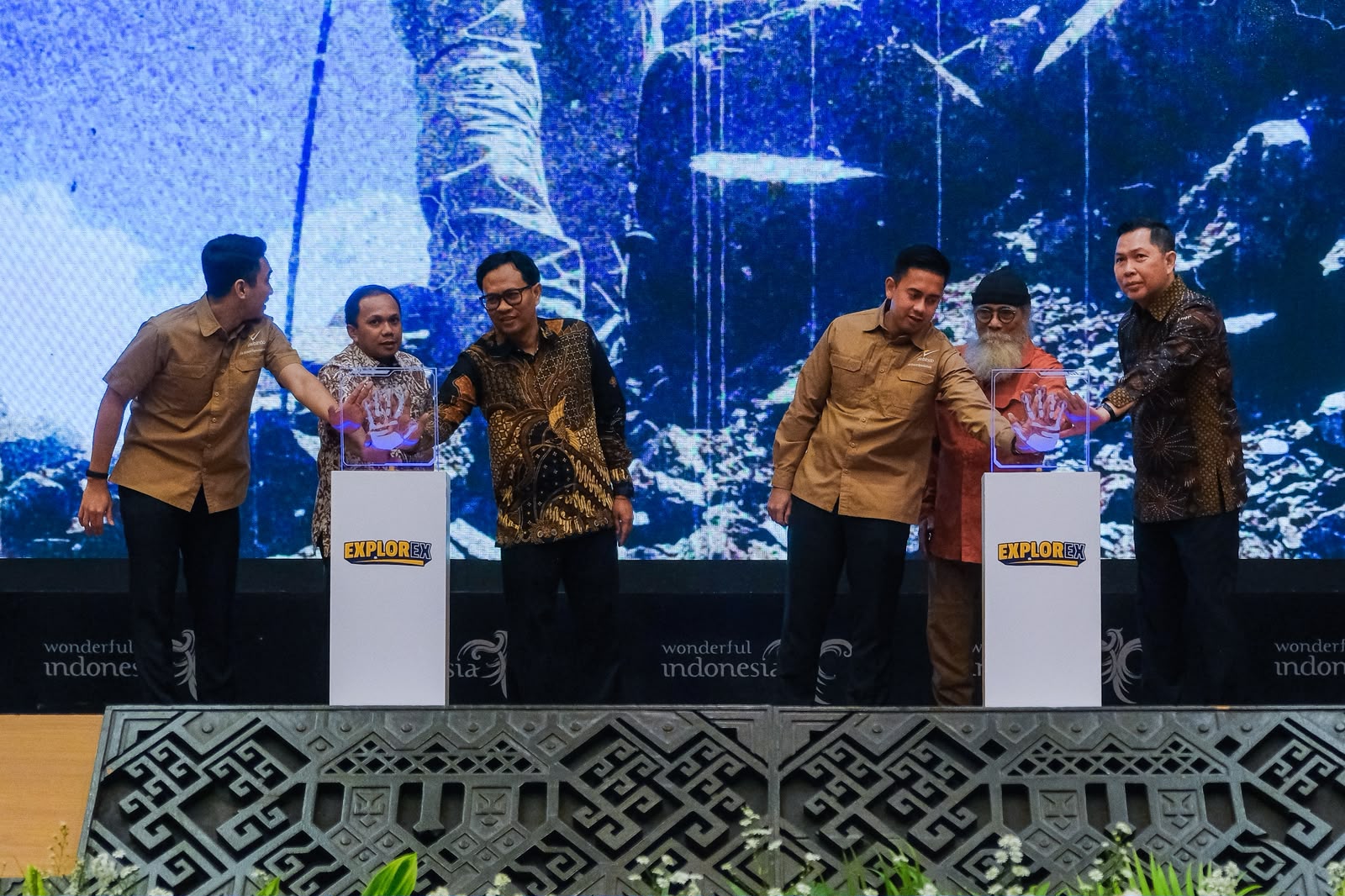 Kementerian Pariwisata bersama para pemangku kepentingan meluncurkan Explorex 2027 di Balairung Soesilo Soedarman, Gedung Sapta Pesona, Jakarta, Selasa (14/7/2026). Credit Foto: Dok. Kementerian Pariwisata