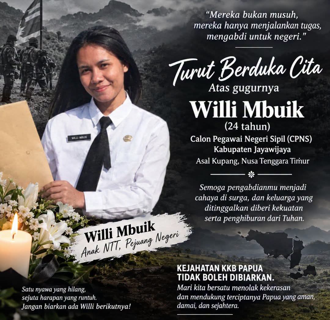 Surat terbuka Onesimus O Puling mengenai kekerasan di Papua. Kredit foto: Dok. Facebook/Onesimus O Puling