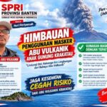 Abu Vulkanik Anak Krakatau Terpantau di Banten, Dinkes Tangsel Didorong Siapkan Masker untuk Warga
