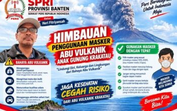 Abu Vulkanik Anak Krakatau Terpantau di Banten, Dinkes Tangsel Didorong Siapkan Masker untuk Warga