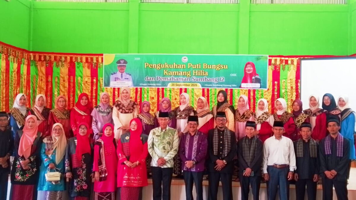 Pengurus Puti Bungsu Nagari Kamang Hilia Periode 2026–2031 Resmi Dikukuhkan, Camat Kamang Magek Tekankan Pelestarian Adat