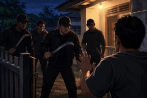 Didatangi Empat Orang, Warga Ciluluk Mengaku Diancam Senjata Tajam